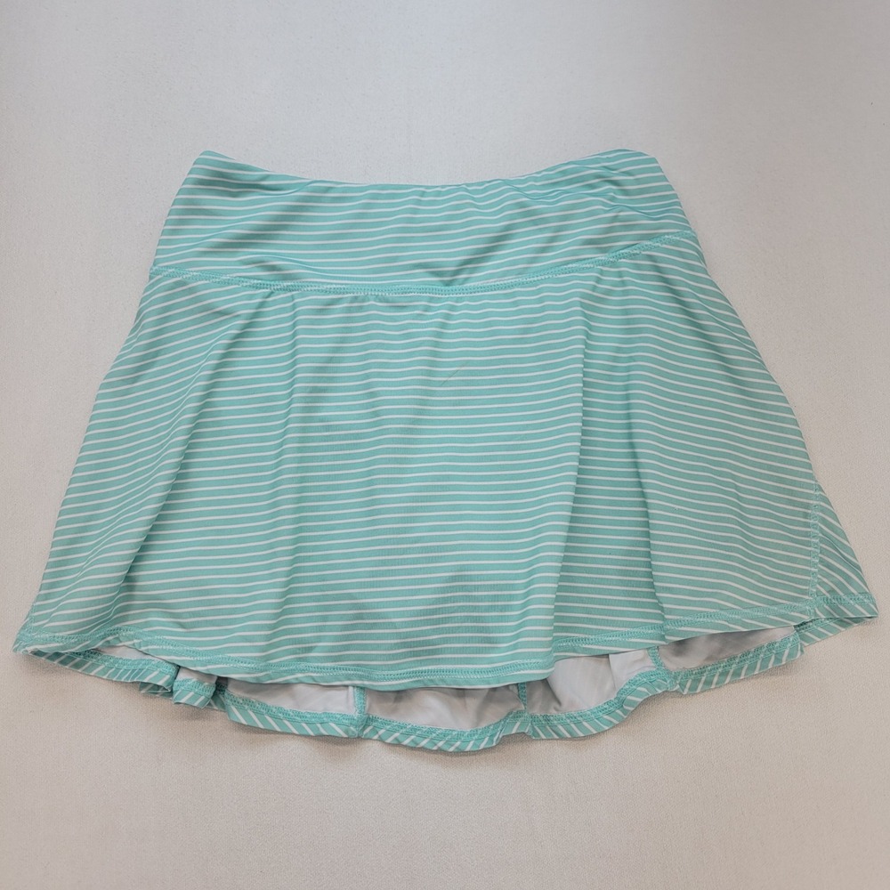 Kyodan Skort Women XS Mint Green Striped Athletic Tennis Golf Skirt